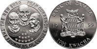 Zambia 1000 Kwacha the founders of europe -