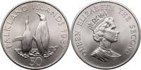 Falkland Islands 50 Pence penguins -