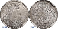 Polen / Saxony Ort (18 Groschen) Friedrich August II 1733-1763 -