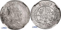 Polen / Saxony Ort (18 Groschen) Friedrich August II 1733-1763 -