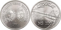 Uruguay 100 Nuevos Pesos Hydroelectric dam -