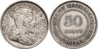 Malaya, Straits Settlements 50 Cents Edward VII -