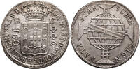 Brazil, Joao, Prince Regent 960 Reis Overstruck -