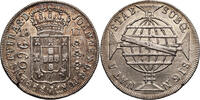 Brazil, Joao, Prince Regent 960 Reis Overstruck -