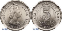 Malaya & British Borneo 5 Cents -