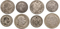 Austria , Franz Joseph I Set silver coins 4 pcs -