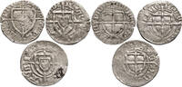 Teutonic Order / Deutscher Orden Set 3 x Shilling Paulus I Bellitzer von Russdorff -