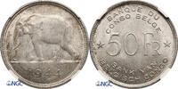 Belgian Congo 50 Francs elephant -