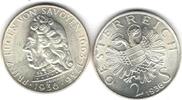 2 Schilling 1936 Österreich 2 Schilling PRINZ EUGEN 1936 in Stempelglanz Stempelglanz