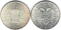 2 Schilling 1937 Österreich 2 Schilling FISCHER von ERLACH 1937 prägefrisch
