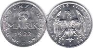 Deutschland 3 Mark 3 Mark Verfassungstag 1922 E Stempelglanz! -