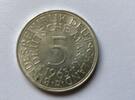 Deutschland 5 DM 5 DM J. 387 Kursmünze 1963 D in fast Stempelglanz -