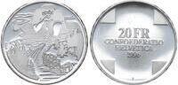  1996 Schweiz 20 Franken RIESE GARGANTUA Stempelglanz