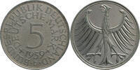 5 DM 1959 Deutschland 5 DM J. 387 Kursmünze 1959 D in ss - vz ss - vz