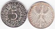 5 DM 1957 F Deutschland 5 DM J. 387 Kursmünze 1957 F vz+ vz+