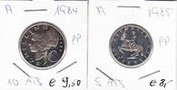Österreich 5 + 10 Schilling 5 Schilling 1985 und 10 Schilling 1984 l in PP -