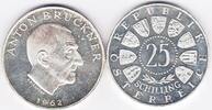 25 Schilling 1962 Österreich 25 öS BRUCKNER 1962 perfekte PP Polierte Platte