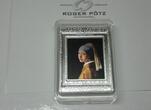 FRANKREICH  250 Euro 1/2 kg Silber coloriert 2021 Johann Vermeer polierte Platte ab Lager polierte Platte ( PP )