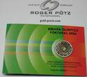 PORTUGAL  2 Euro 2024 Olympiade Paris Polierte Platte im Originalfolder polierte Platte ( PP )