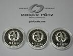 FRANKREICH  3 x 1,50 Euro 2007 Kleiner Prinz Petit Prince Silber PP im 3-er Etui Japan rar