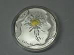 LETTLAND  5 Euro 2025 Silber coloriert PP Wind und Sonne polierte Platte ( PP )