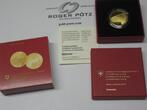 SCHWEIZ  50 Franken 2016 Gold PP Gottardo - Gotthard Tunnel polierte Platte ( PP )