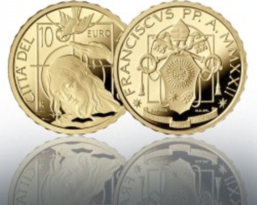 VATIKAN 10 Euro 2022 Gold Baptism PP OVP im Originaletui mit