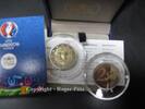 FRANKREICH 2 Euro 2 Euro 2016 UEFA Fussball EM PP OVP - selten -