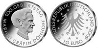 BRD 10 Euro 10 Euro 2009 Gräfin Dönhoff PP zum Top Preis ! -