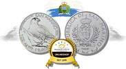 5 Euro 2025 Silber Wanderfalke stempelaglanz Feinunzenmünze San Marino stempelglanz