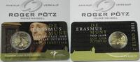 NIEDERLANDE 2 Euro 2 Euro 2011 Erasmus von Rotterdam st in offizieller Coincard - sehr selten - -