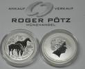 AUSTRALIEN 50 Cent 50 Cent 2014 Silber Jahr des Pferdes in Originaldose -