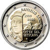 VATIKAN 2 Euro 2 Euro 2020 Raffaello 500. Todestag polierte Platte PP im Folder -