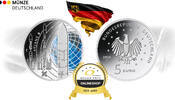 BRD 25 Euro 5 x 5 Euro 2026 Ariane 6 Komplettsatz A D F G J bfr -