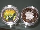 Andorra 10 Diners 10 Diners 2009 Silber PP Chopin und Polonaise coloriert Paris 1832