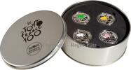 FRANKREICH 40 Euro 4 x 10 Euro 2013 Tour de France Silber PP coloriert in Special Box