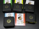 DEUTSCHLAND 5 x 100 Euro 5 x 100 Euro UNESCO Dessau 2013 Komplettsatz A,D,F,G und J incl. Münzschuber