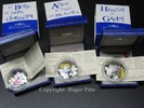 FRANKREICH 3 x 1,50 Euro 3 x 1,50 Euro 2003 Märchen Serie Dornröschen, Alice, Hänsel und Gretel Silber PP