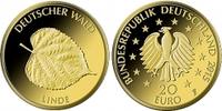 BRD DEUTSCHLAND 100 Euro 5 x 20 Euro Komplettsatz Deutscher Wald " Die Linde " Gold 2015