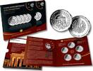 BRD 5 x 25 Euro 5 x 25 Euro 999-er Silber Deutsche Einheit PP im Gesamtfolder A,D,F,G und J