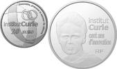 Frankreich 20 Euro 20 Euro 2009 Institut Marie Curie Silber Piefort PP -