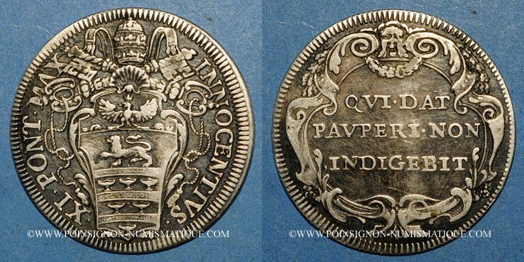 EUROPA 1689 Vatican. Innocent XI (16761689). Giulio n.d.. ss