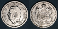 EUROPA Monaco. Louis II (1922-1949). 2 francs n. d. (1943)