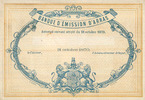 FRANZÖSISCHE NOTSCHEINE Arras (62). Banque d'émission. Billet. sans valeur du 18.10.1870, non émis -