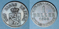 ALTDEUTSCHLAND MÜNZEN 1 heller Hesse. Frédéric Guillaume (1847-1866). -