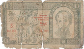 ANDERE AUSLÄNDISCHE SCHEINE Vietnam. Banque vietnamienne. 10 dong , avec cachet rouge : DAI-DIÊN/BÔ TRUONG... -