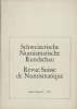 NUMISMATIKBÜCHER Revue suisse de numismatique. -