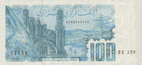 ANDERE AUSLÄNDISCHE SCHEINE 100 dinars Algérie. Banque Centrale. -