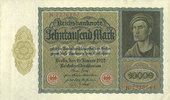 DEUTSCHLAND 10 000 mark Allemagne. Billet. 19.1.1922, série K -