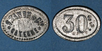 ALTE FRANZÖSISCHE KOLONIEN Guyane. Cayenne. F. Tanon & Cie. 30 cent n. d.